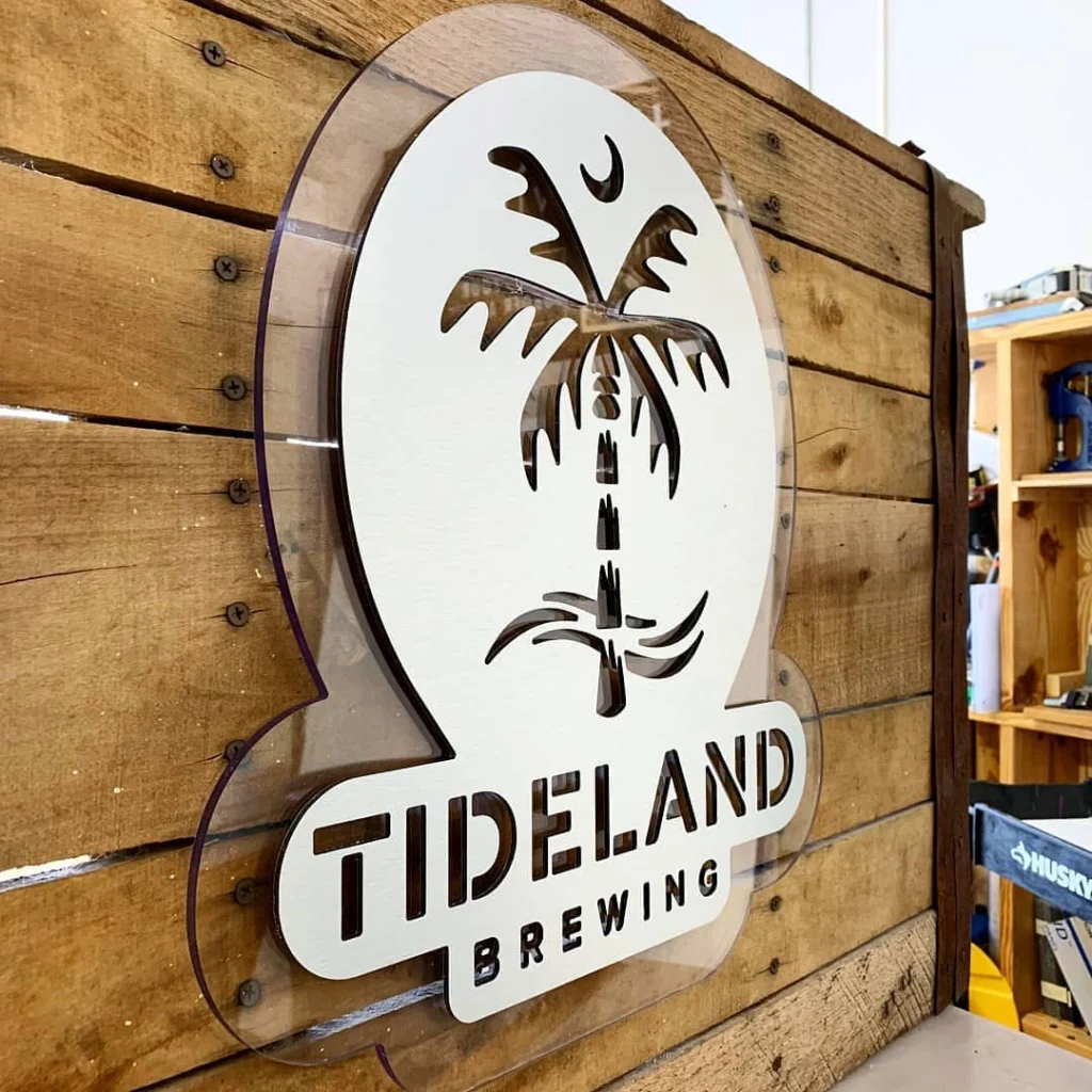 Tideland Brewing signage project